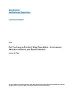 Did you have an erection? : male rape myths-ambivalence, attribution of blame, and equal protection